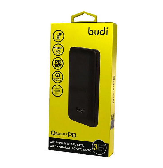 Power Bank Budi M8J086 10000mAH Noir - (liq)