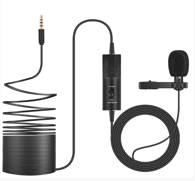 Microphone Câble R955S  Lavalier Multifonction Avec Câble Audio pour Conférences, Réunions.