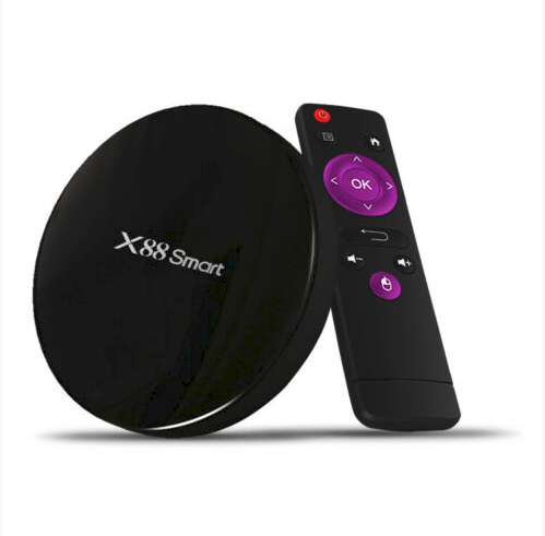 TV Box X88 Smart Android 9.0, avec 4 Go de RAM + 32 Go de ROM avec Prise EU - (liq)