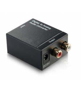 Adaptateur Audio numérique, coaxiaux ou Toslink en L/R. - (liq)