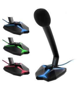 Microphone Gamer G33 USB avec Des Indicateurs LED et  Un Bouton Mute, Compatible avec Windows/macOS