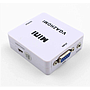 Adaptateur VGA2HDMI Convertisseur et Connecteur  pour PC Portable à la TVHD Projecteur-Blanc