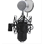 Microphone A Condensateur Unidirectionnel BM 8000 Noir, avec un Amortisseur Métal