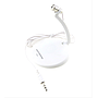 Microphone Stéréo Lavalier 911 pour Bureau et Micro-cravate Condenseur avec Support, Blanc