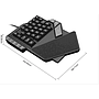 Clavier Gamer à une Main avec fil USB et 38 Touches rétro-éclairé