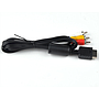 Câble AV pour PS2 et PS3 avec 3 RCA Câble TV, Offre vidéo et audio Haute qualité