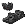 Pack 5 en 1 avec Micro-Casque Stéréo pour PS, Double dock de charge, support de stockage