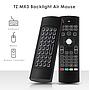 Télécommande et Clavier universelle Air Mouse 2.4 Ghz sans fil rétro-éclairées