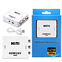 Adaptateur HDMI 2AV pour TV PC PS3 Support HD 1080P-Blanc